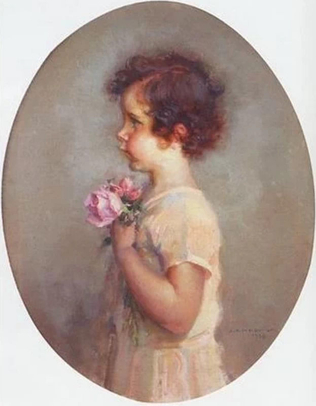 Bambina con le rose